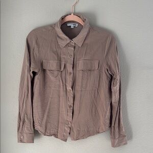 Brown Button-Up Shirt